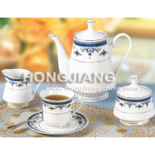 17pcs Tea Set (0051#BLUE)